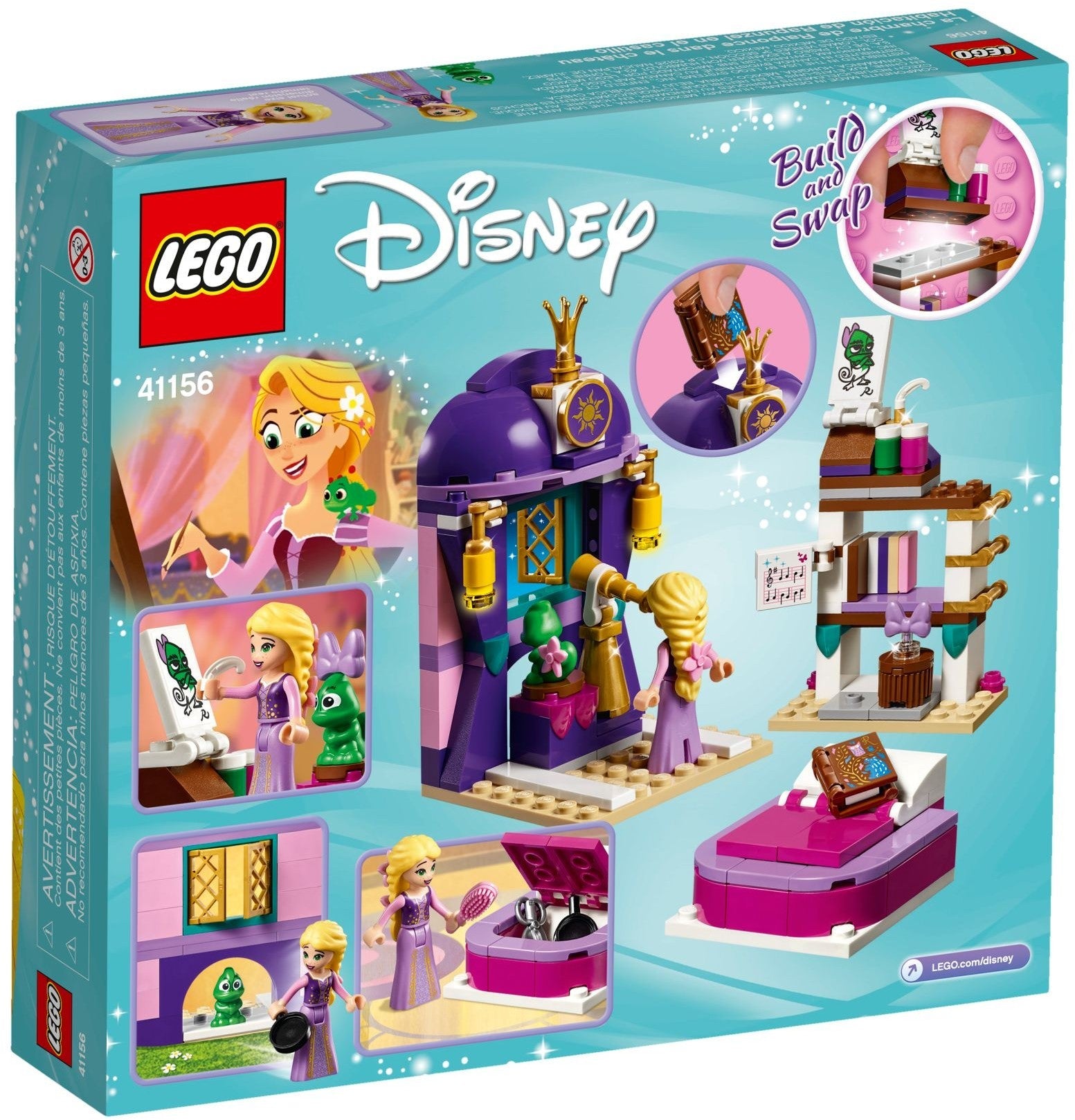 LEGO 41156 Rapunzel's Castle Bedroom - Disney Princess Set - SuperSaverAU - view 4