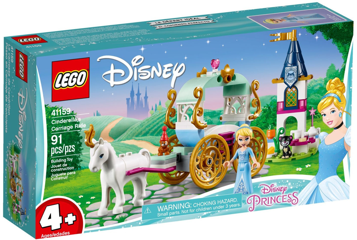 LEGO 41159 Cinderella's Carriage Ride | Disney Princess 4+ Set