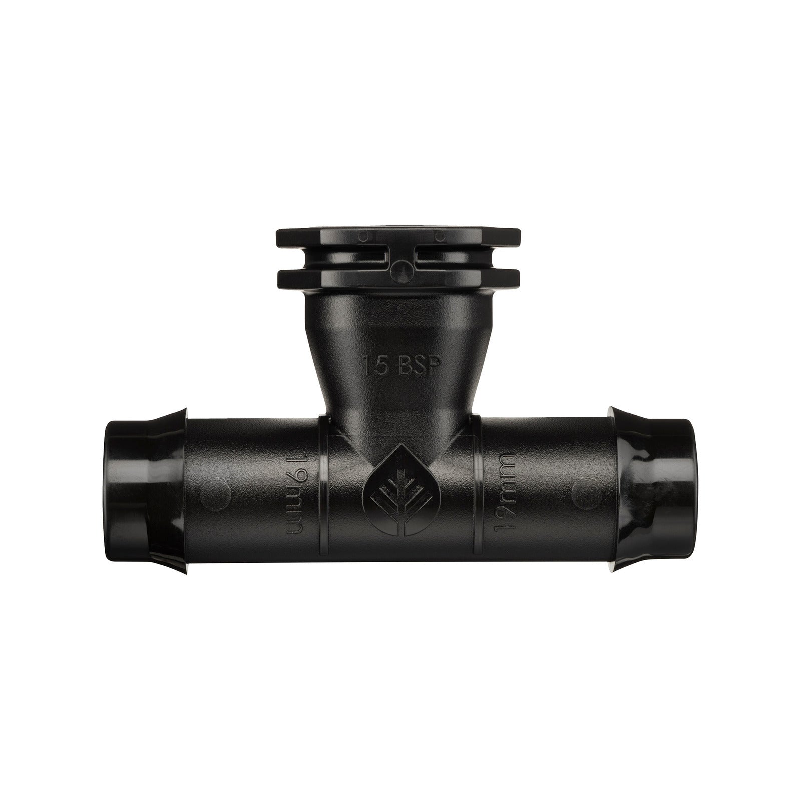 Pope 19mm Barbed x 15mm BSP Female Threaded Tee 5 Pack - Black Poly, 1000kPa
