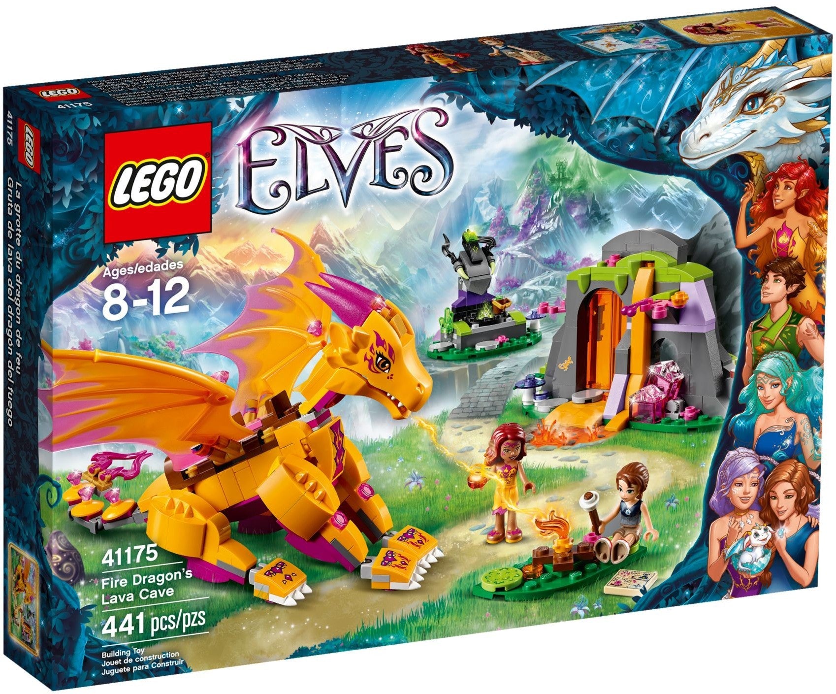 LEGO 41175 Fire Dragon's Lava Cave Playset with Zonya Dragon - SuperSaverAU - view 1