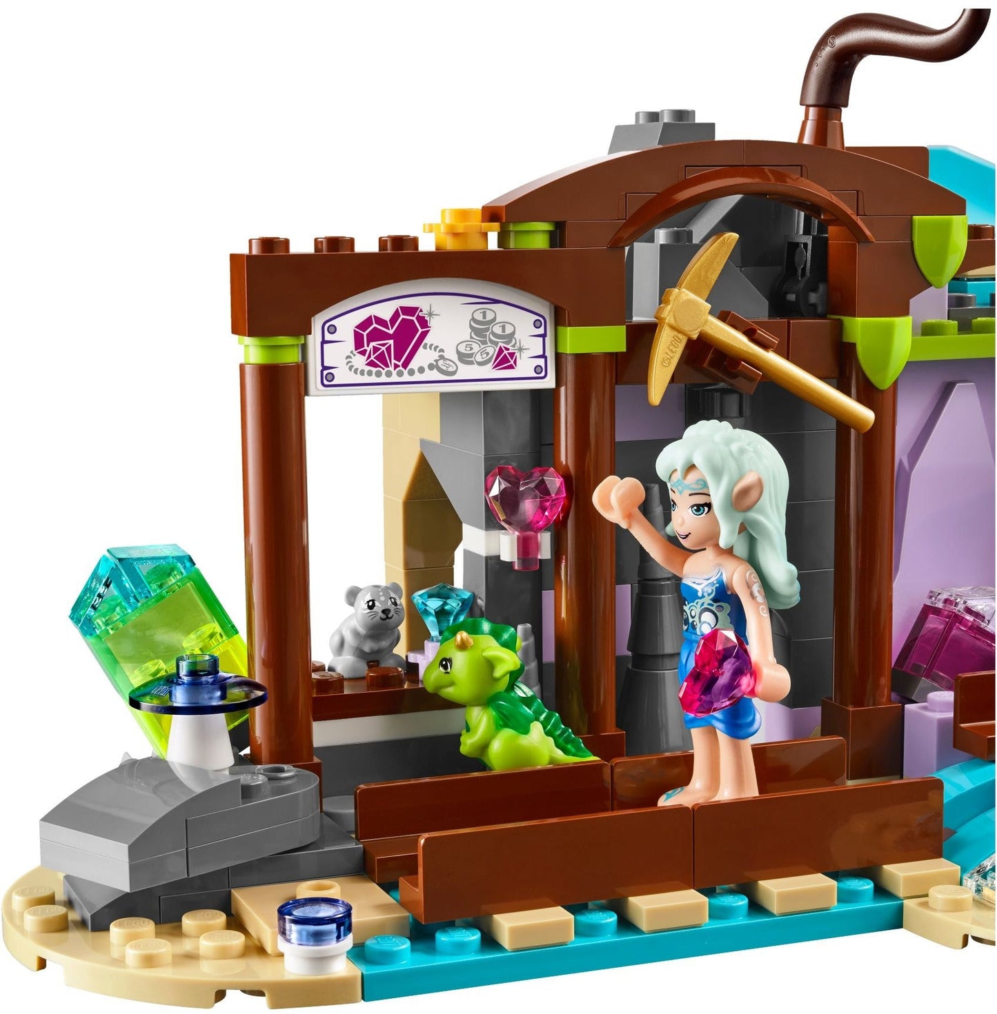 LEGO 41177 Elves Precious Crystal Mine Playset with Baby Dragon