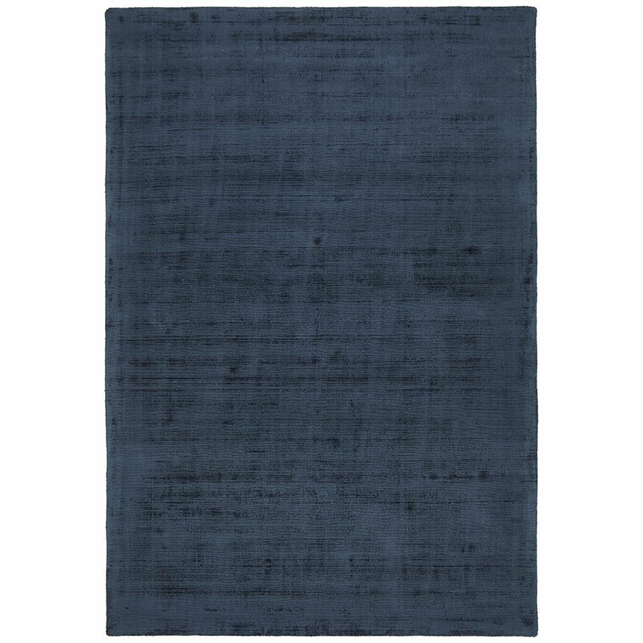 Rug Culture Bliss Hand Loomed Extra Large Rug 400x300 - Denim Blue Viscose - BLSDENIM400X300