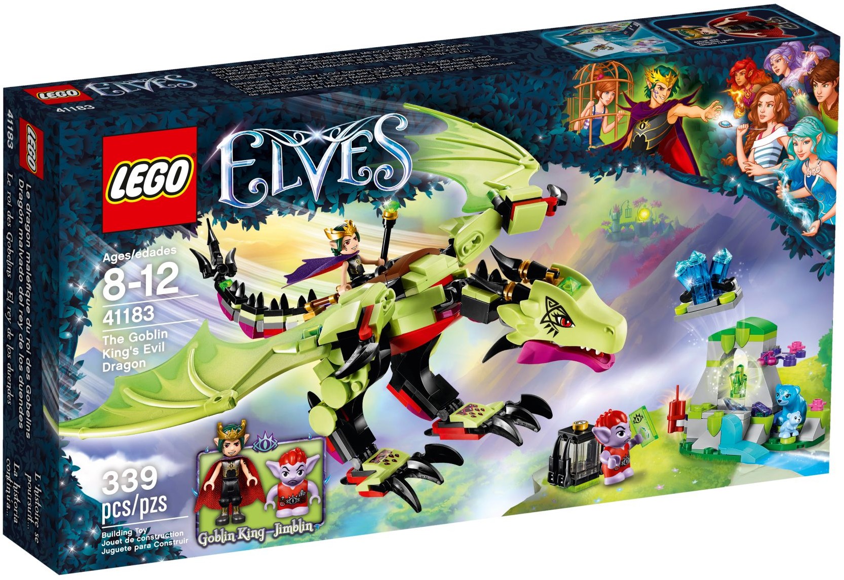 LEGO 41183 Goblin King's Dragon & Crystal Cave - SuperSaverAU - view 1