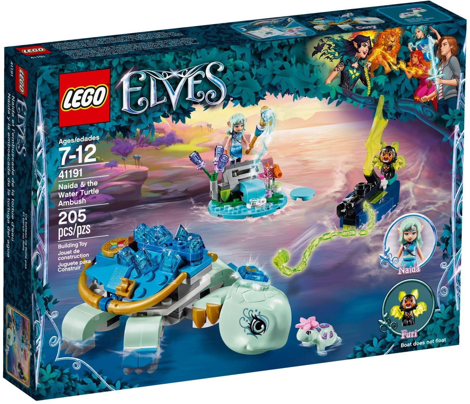 LEGO 41191 Naida & the Water Turtle Ambush Elves Set - SuperSaverAU - view 1