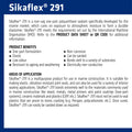 Sika Sikaflex 291 Marine and Construction Sealant Black 150ml