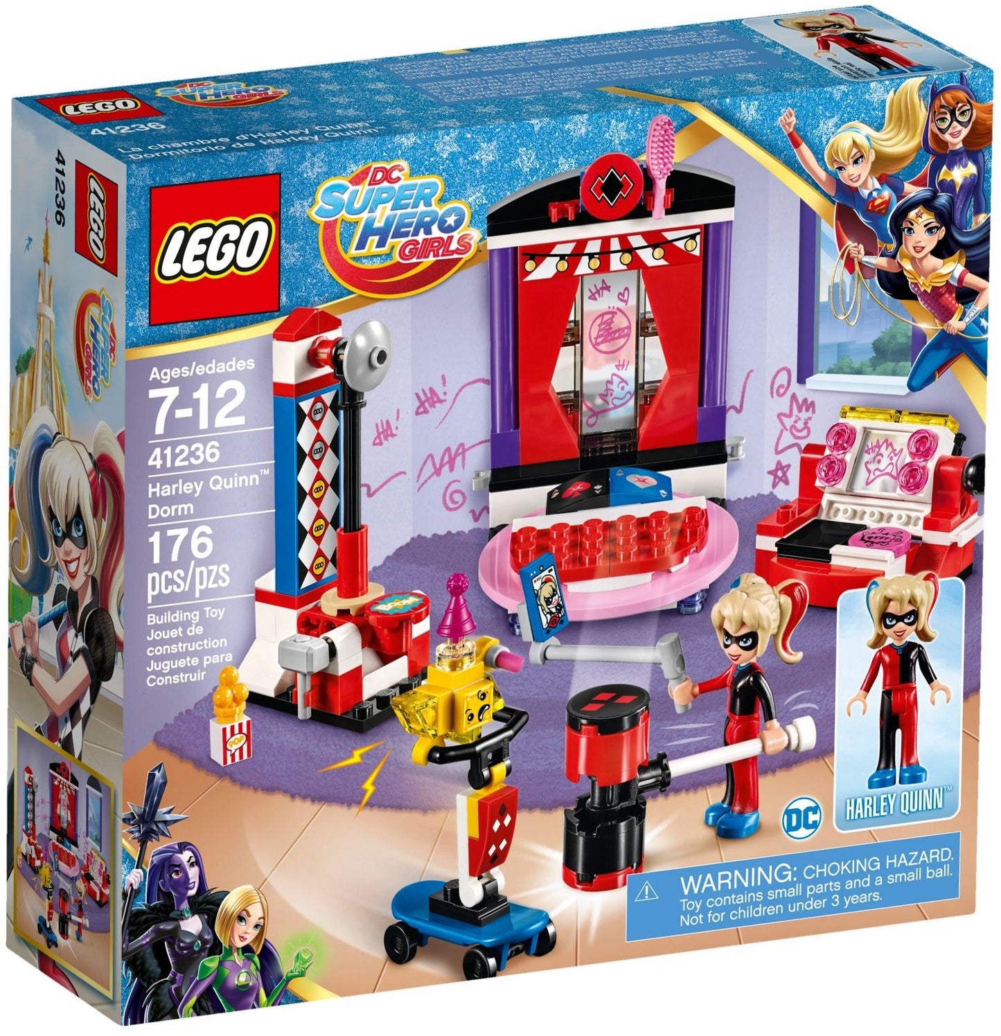 LEGO 41236 Harley Quinn Dorm Room Playset with Kryptomite