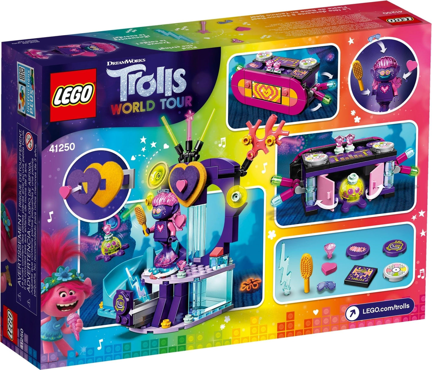 LEGO Trolls World Tour Techno Reef Dance Party 41250 Building Kit Awesome Trolls- Auzzi Store