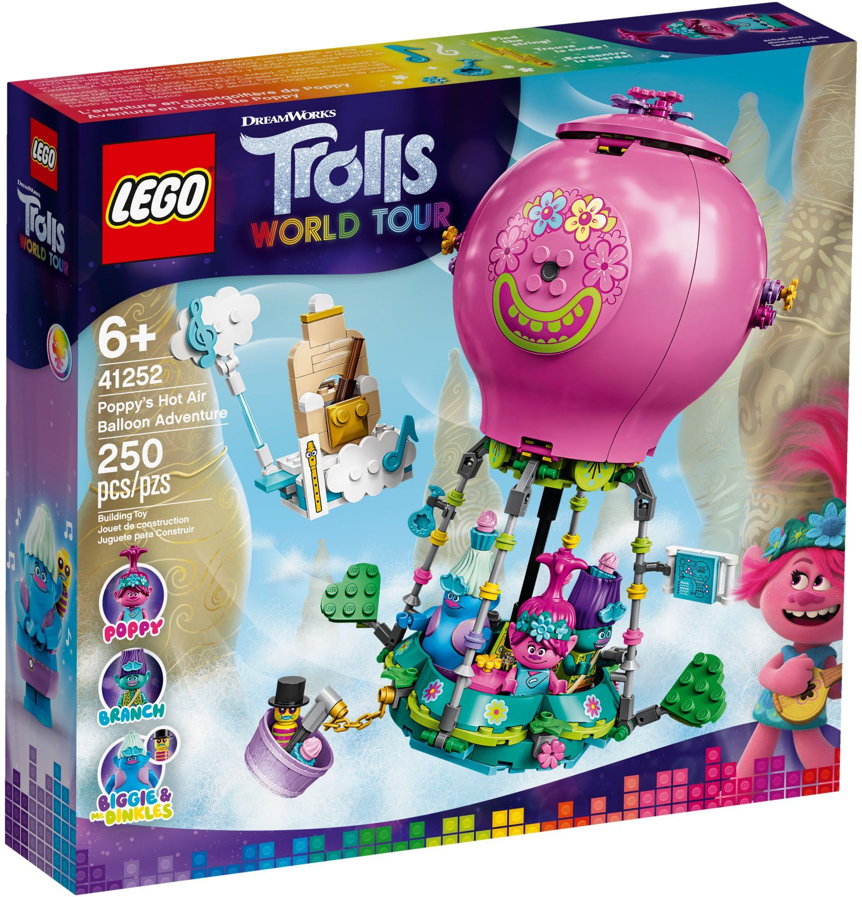 LEGO 41252 Trolls Poppy's Hot Air Balloon Adventure Toy - SuperSaverAU - view 1
