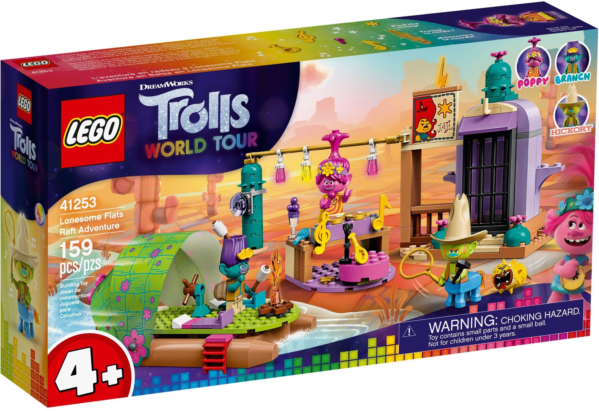 LEGO Trolls World Tour Lonesome Flats Raft Adventure 41253 Kids Building Kit- Auzzi Store