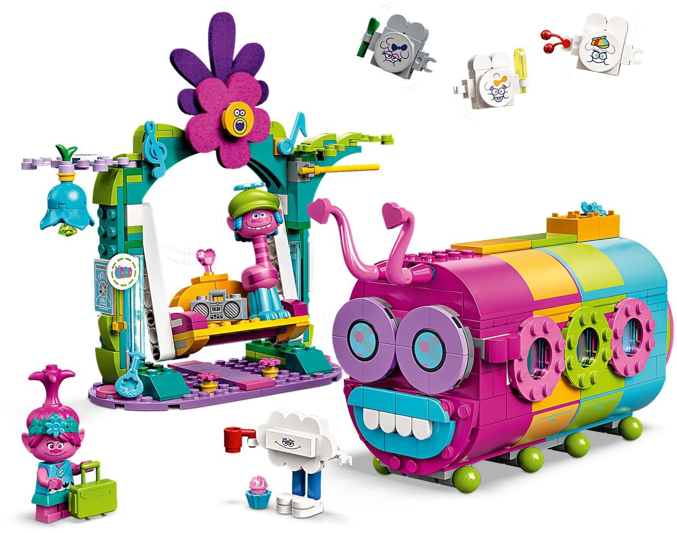 LEGO 41256 Trolls World Tour Rainbow Caterbus Building Set - SuperSaverAU - view 2