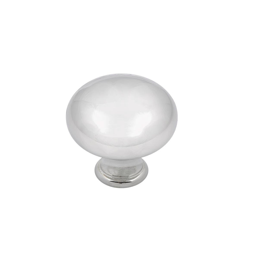 Prestige Knob - 38mm - Brass - Polished Chrome - SuperSaverAU - view 1