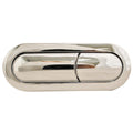 Fluidmaster 100 x 30mm Chrome Dual Flush Cistern Button