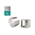 Pillar Brushed Chrome Curtain Rod Finial Cap 25mm Aluminium 2 Pack - SuperSaverAU - view 2