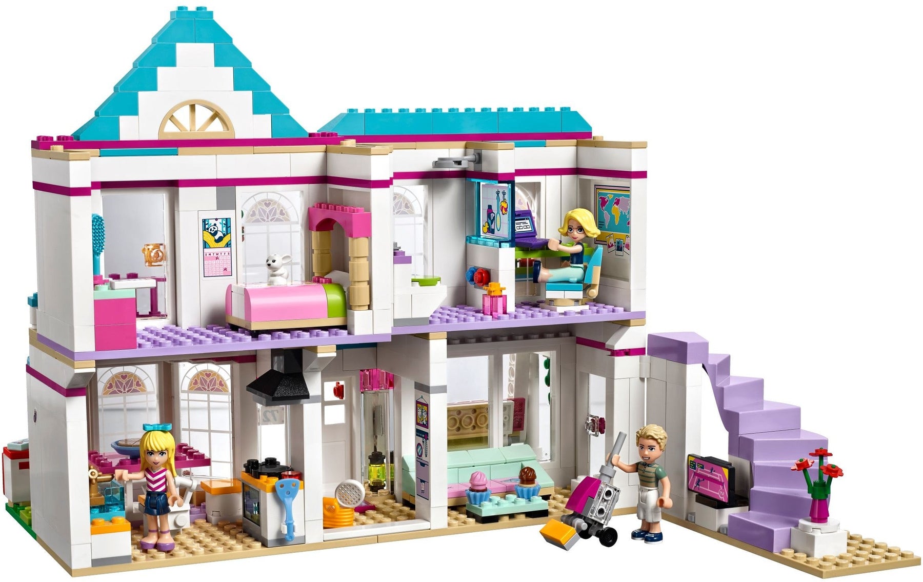 LEGO 41314 Stephanie's House: Modular Home with Family & Accessories - SuperSaverAU - view 6