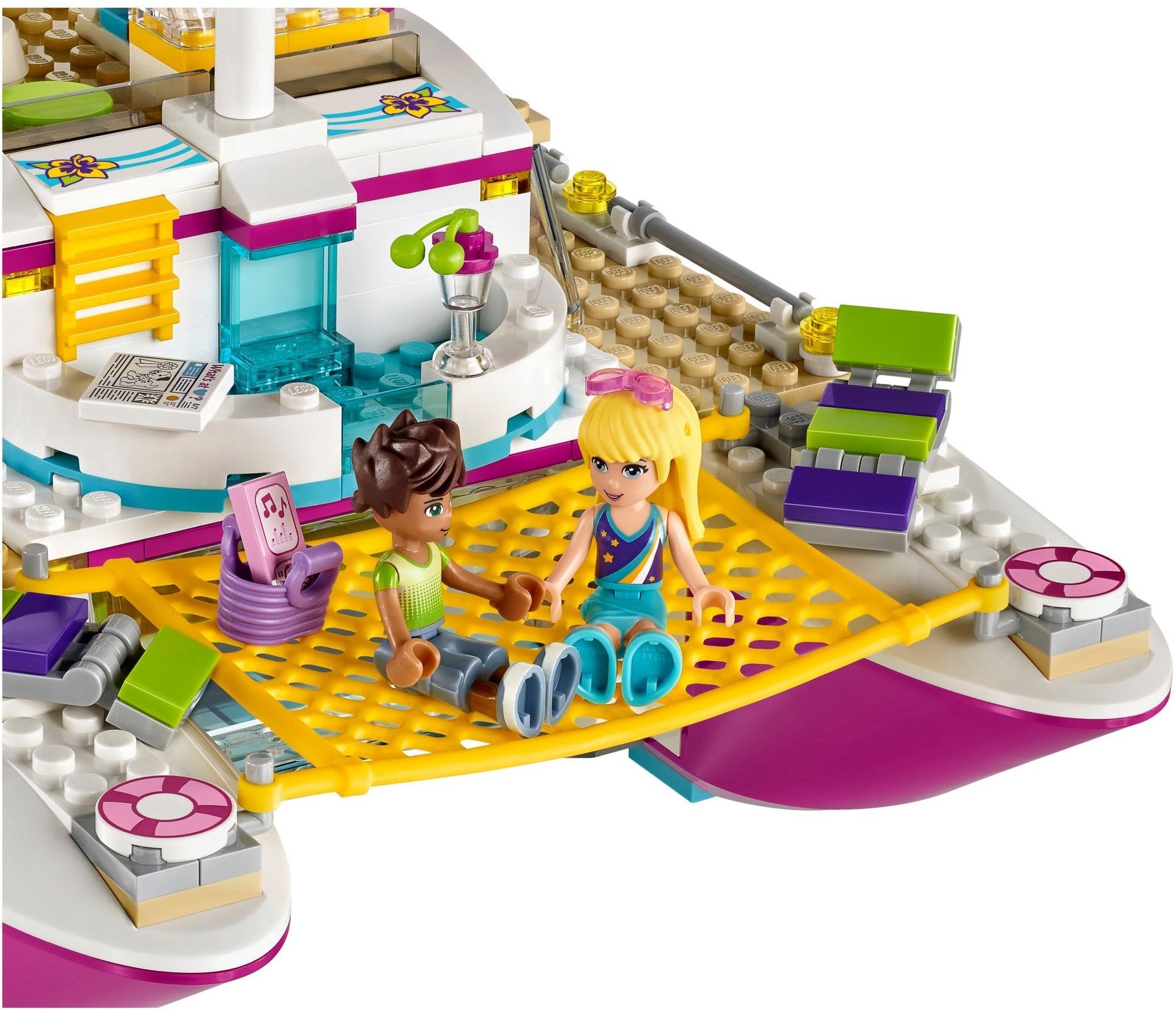 LEGO 41317 Sunshine Catamaran: Cruise Ship Boat with Pool & Dolphins - SuperSaverAU - view 5