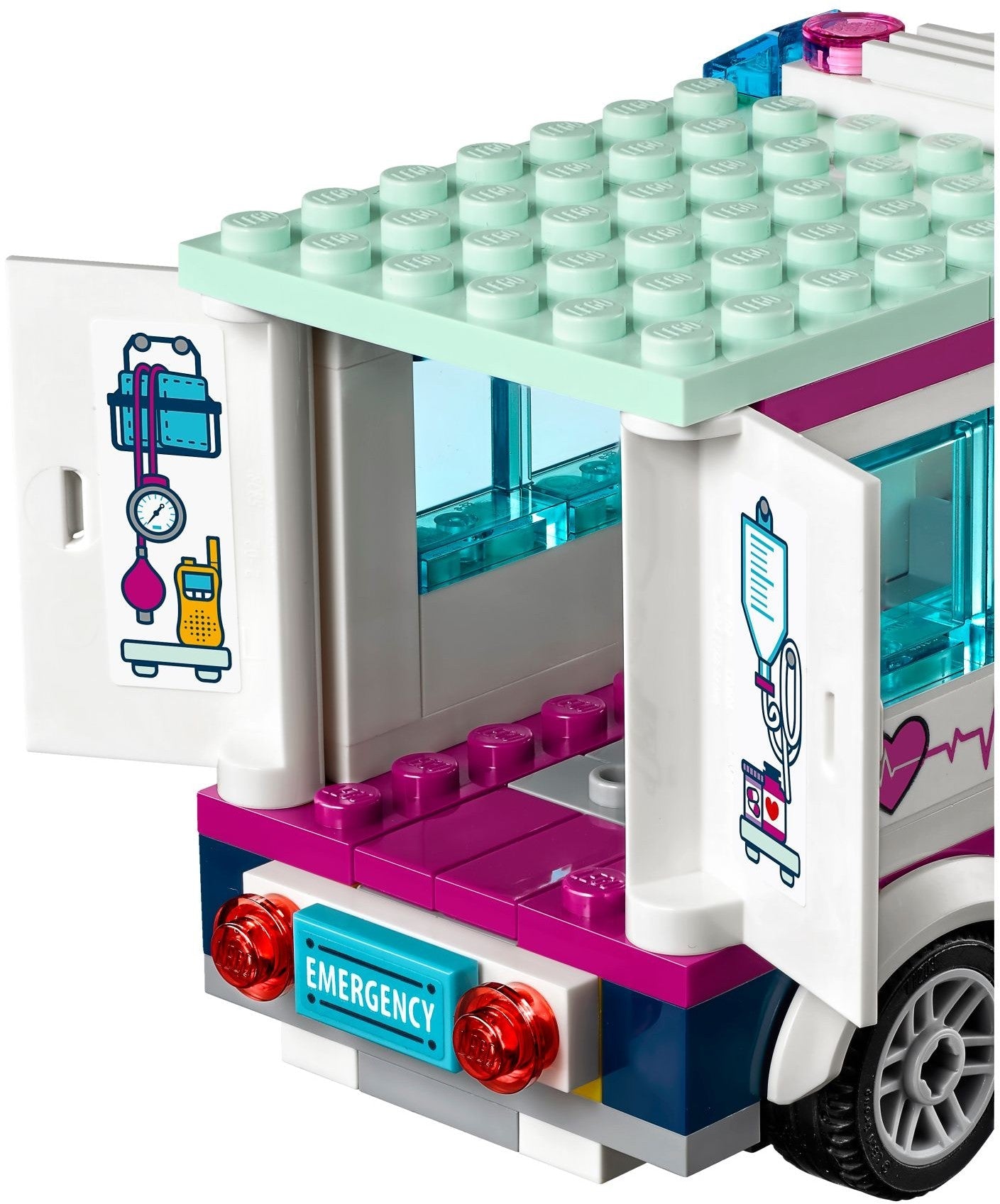 LEGO 41318 Heartlake Hospital: Doctor Playset with Ambulance & Helicopter - SuperSaverAU - view 6
