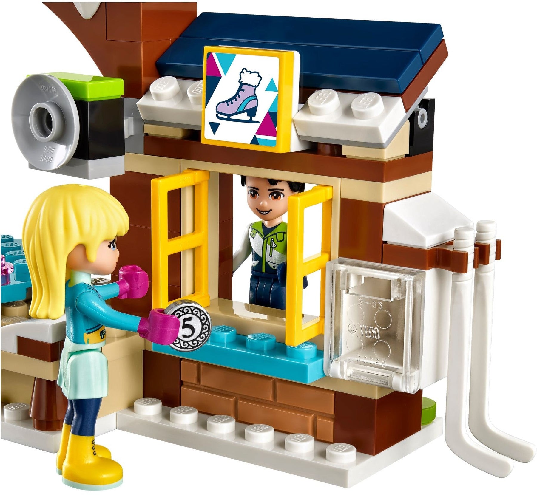 LEGO 41322 Friends Snow Resort Ice Rink with Lodge - SuperSaverAU - view 5