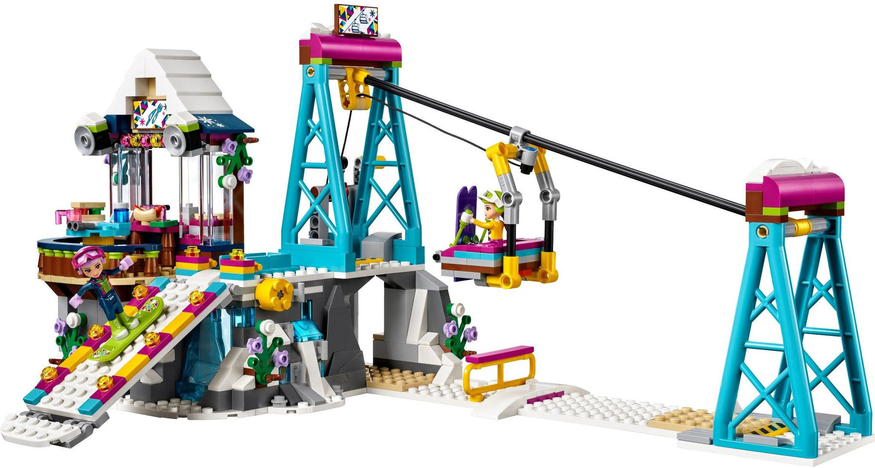 LEGO 41324 Friends Snow Resort Ski Lift with Mia & Olivia - SuperSaverAU - view 3