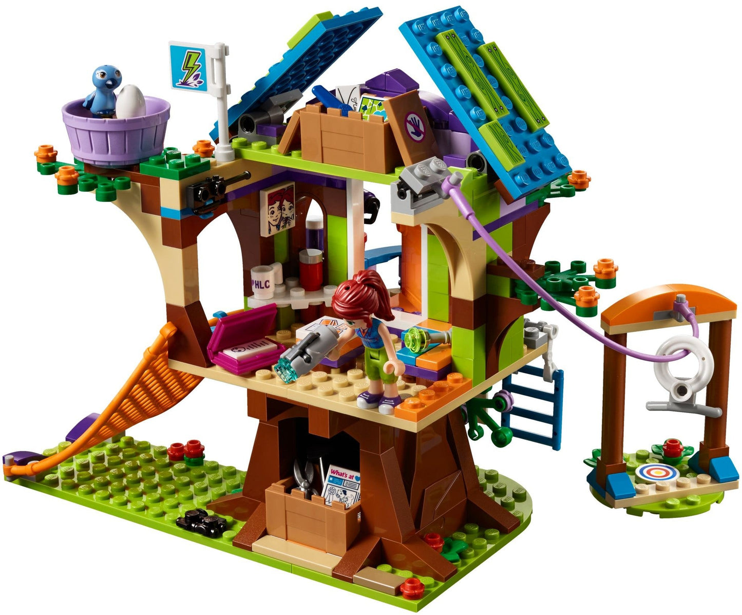 LEGO 41335 Mia's Tree House Playset with Bunny House & Zip Line