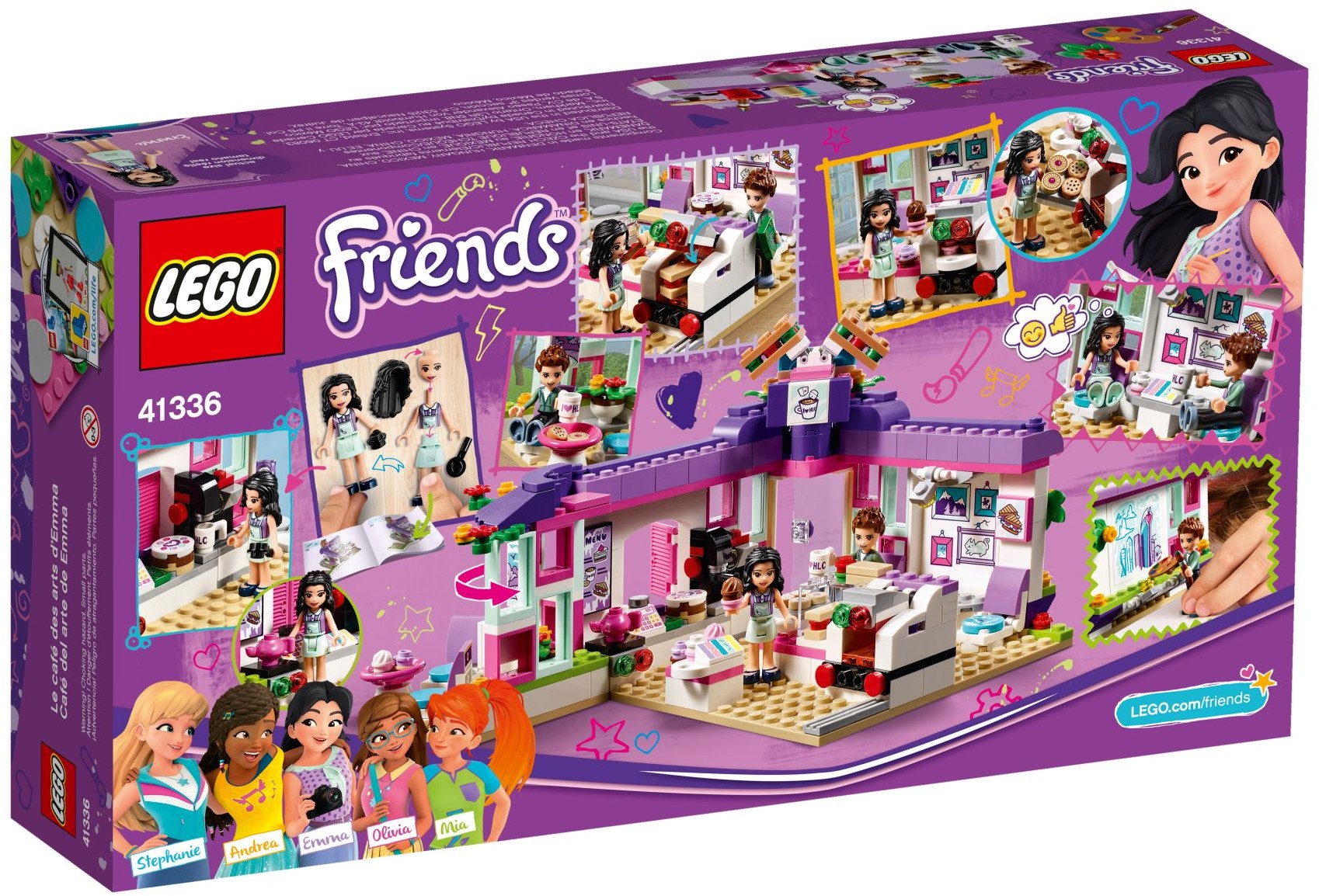 LEGO 41336 Emma's Art Café - Building Toy with Mini-Dolls - SuperSaverAU - view 4