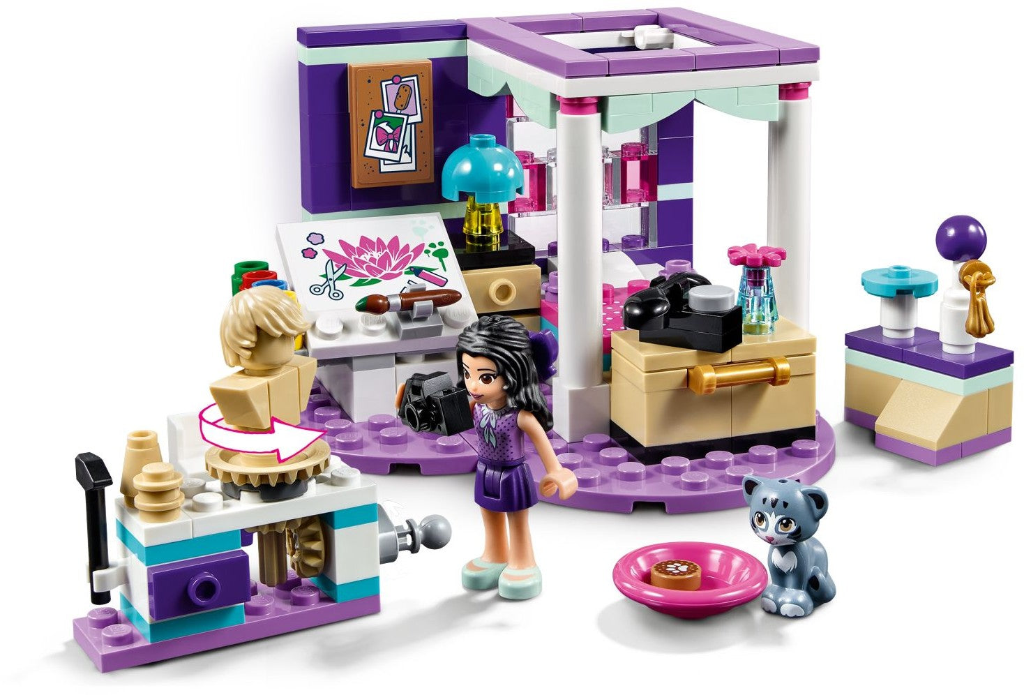 LEGO 41342 Emma's Deluxe Bedroom - Art Studio Playset - SuperSaverAU - view 2