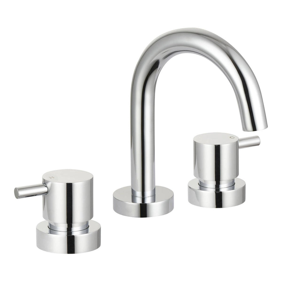 Mondella Chrome Resonance Basin Set 1/4 Turn 1245mm - Chrome - Water Efficient - SuperSaverAU - view 1