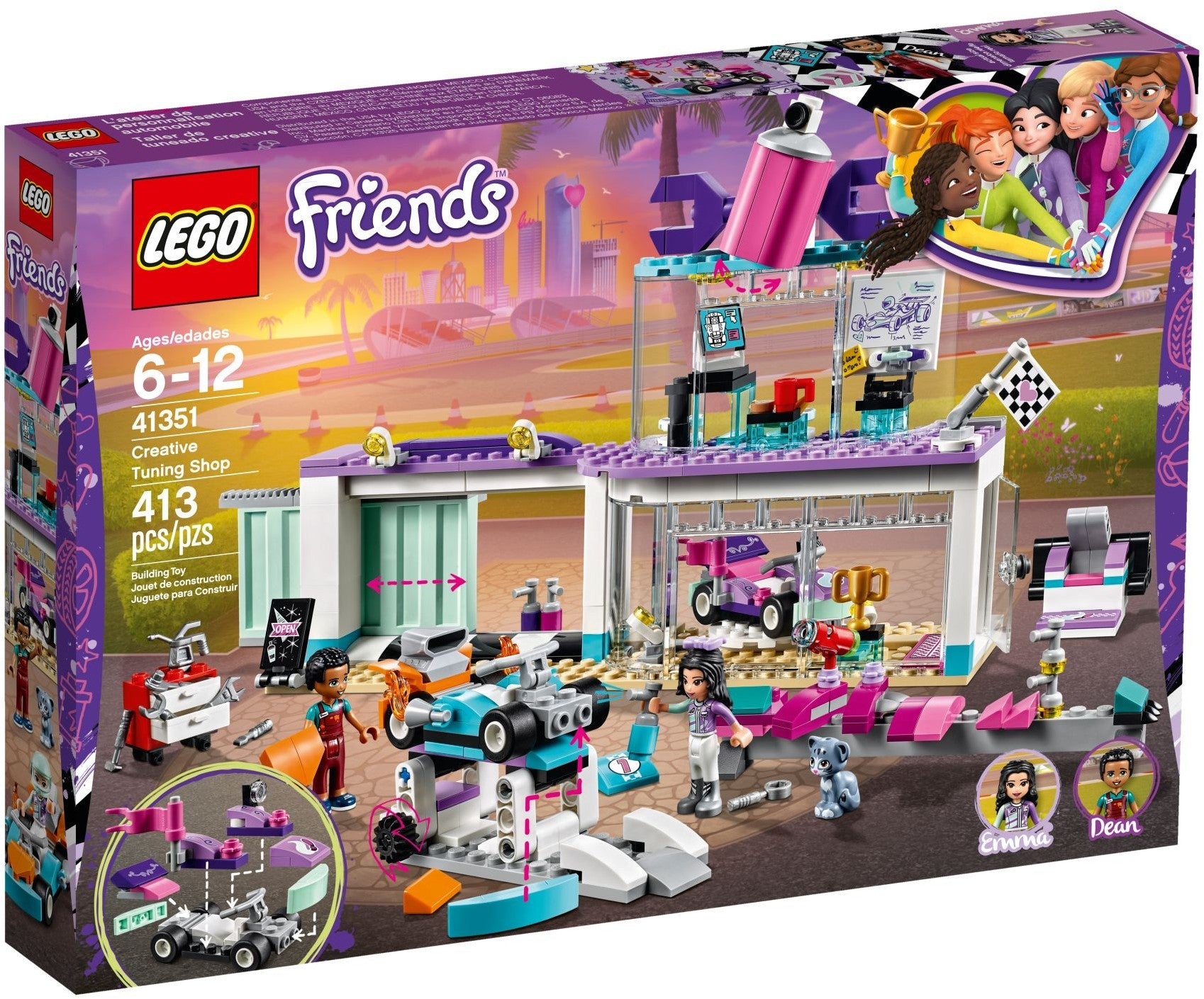 LEGO 41351 Creative Tuning Shop: Build & Customize Go-Karts - SuperSaverAU - view 1
