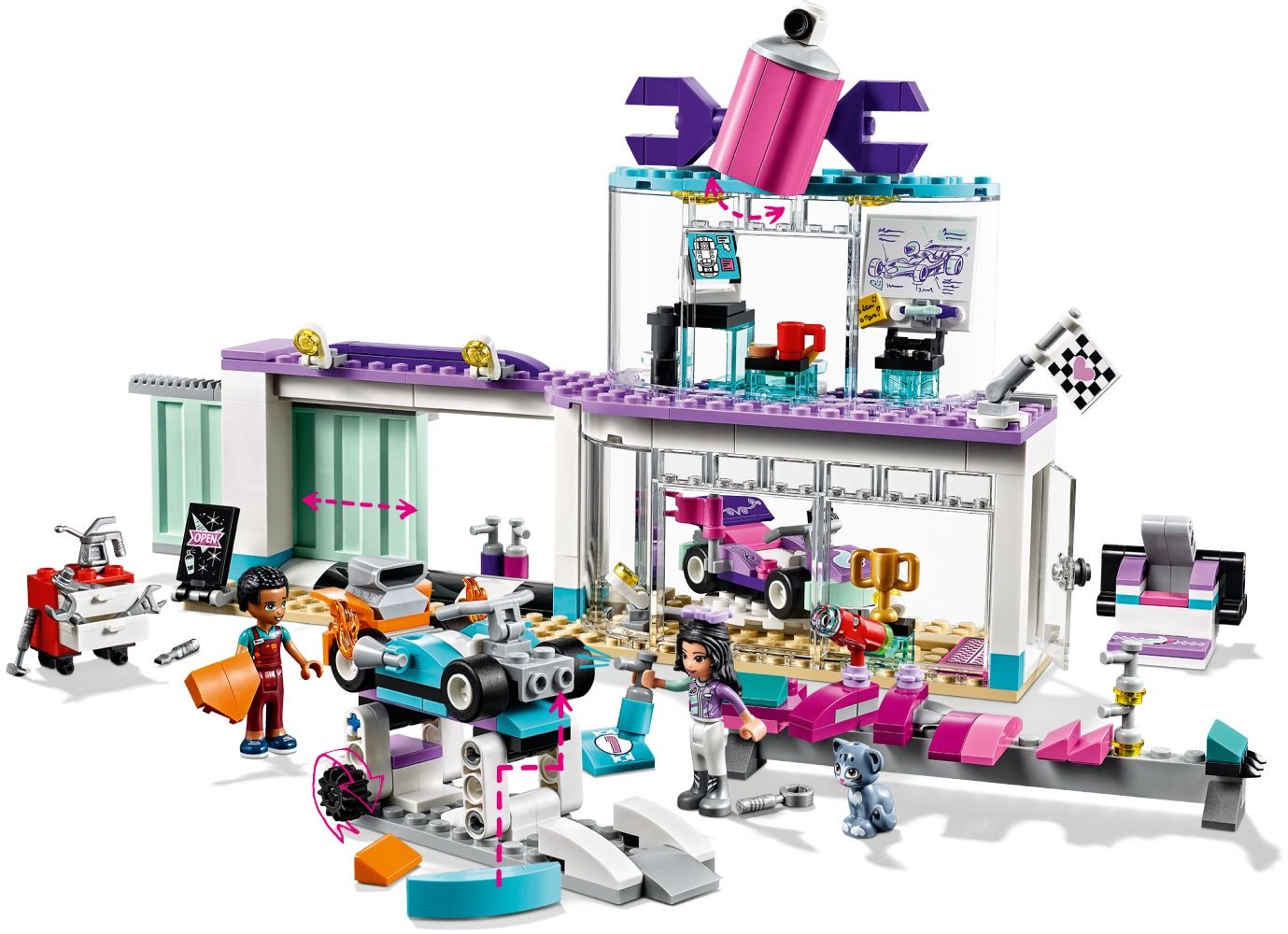 LEGO 41351 Creative Tuning Shop: Build & Customize Go-Karts