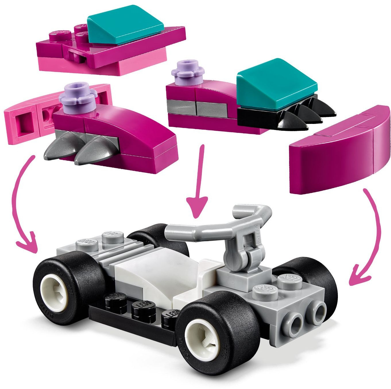 LEGO 41351 Creative Tuning Shop: Build & Customize Go-Karts - SuperSaverAU - view 3