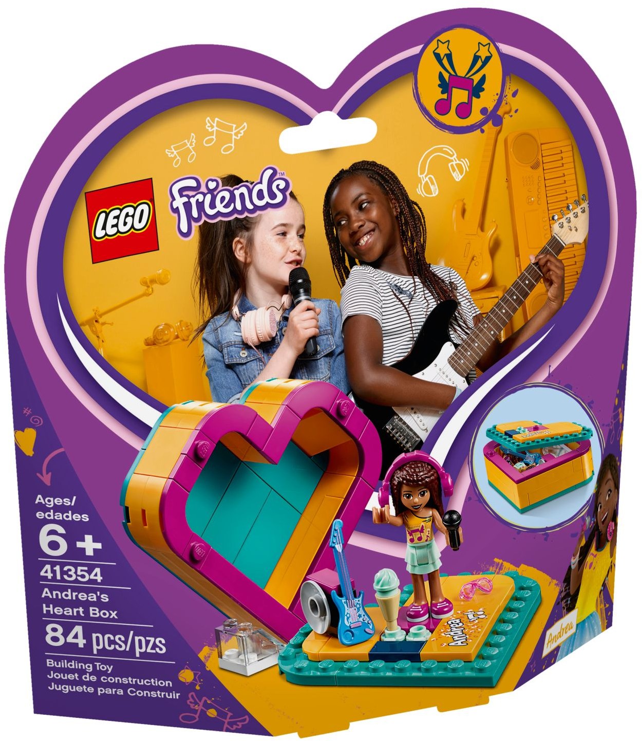 LEGO 41354 Andrea's Heart Box - Portable Playset with Mini-doll Figure - SuperSaverAU - view 1