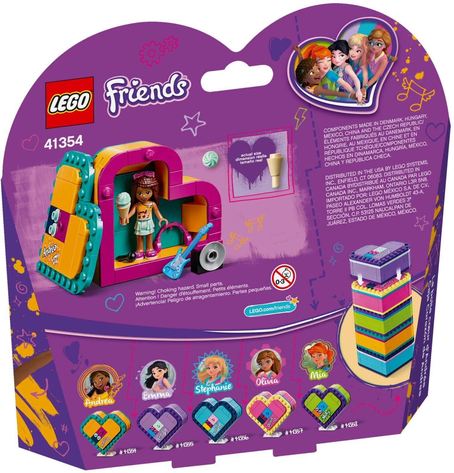 LEGO 41354 Andrea's Heart Box - Portable Playset with Mini-doll Figure - SuperSaverAU - view 4