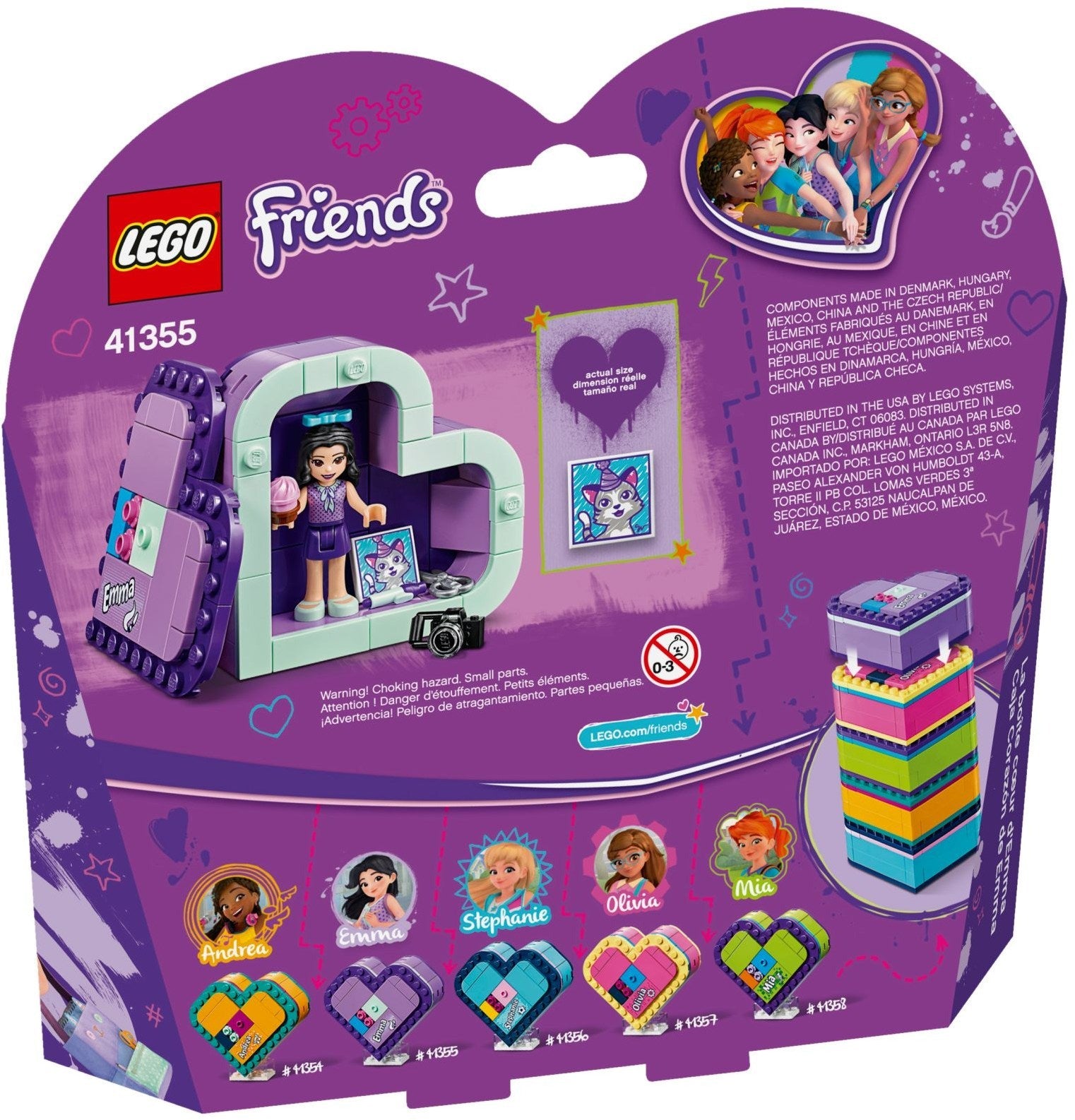 LEGO 41355 Emma's Heart Box - Arts & Crafts Travel Toy - SuperSaverAU - view 4