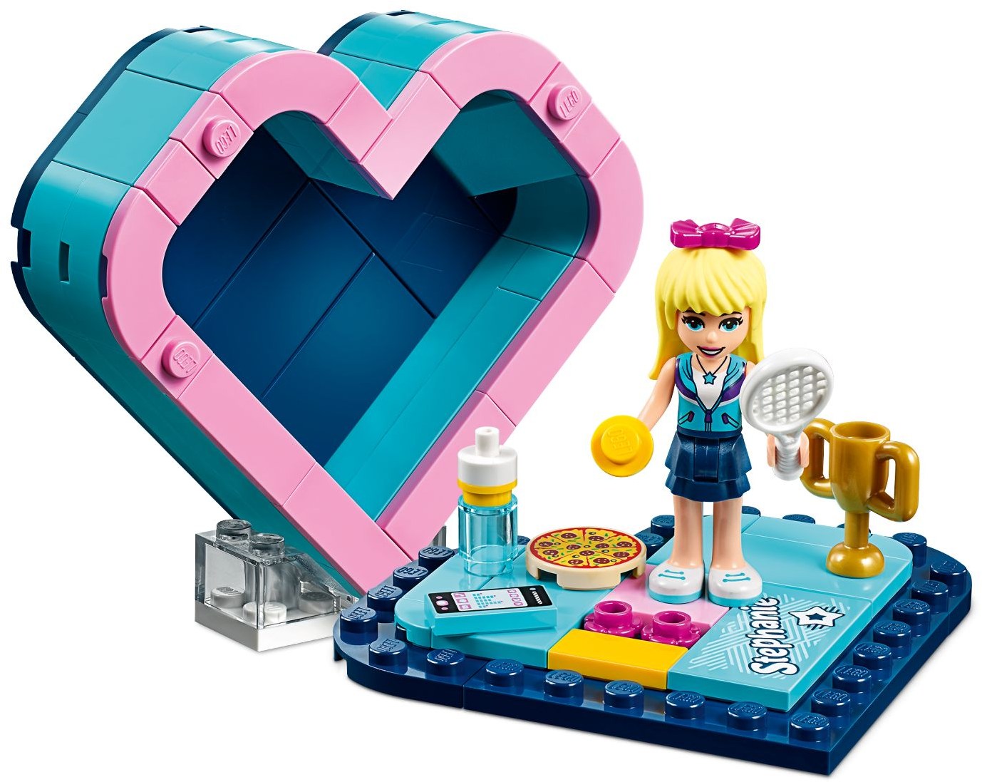 LEGO 41356 Stephanie's Heart Box - Tennis Playset - SuperSaverAU - view 2