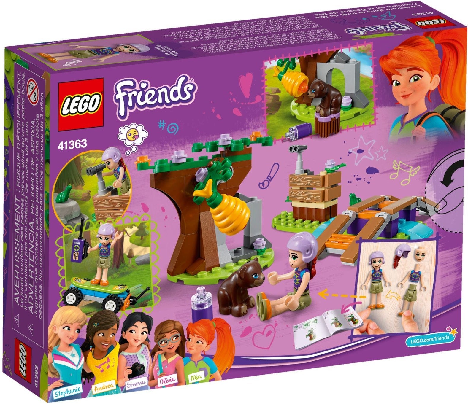 LEGO 41363 Mia's Forest Adventure with Baby Bear - SuperSaverAU - view 4