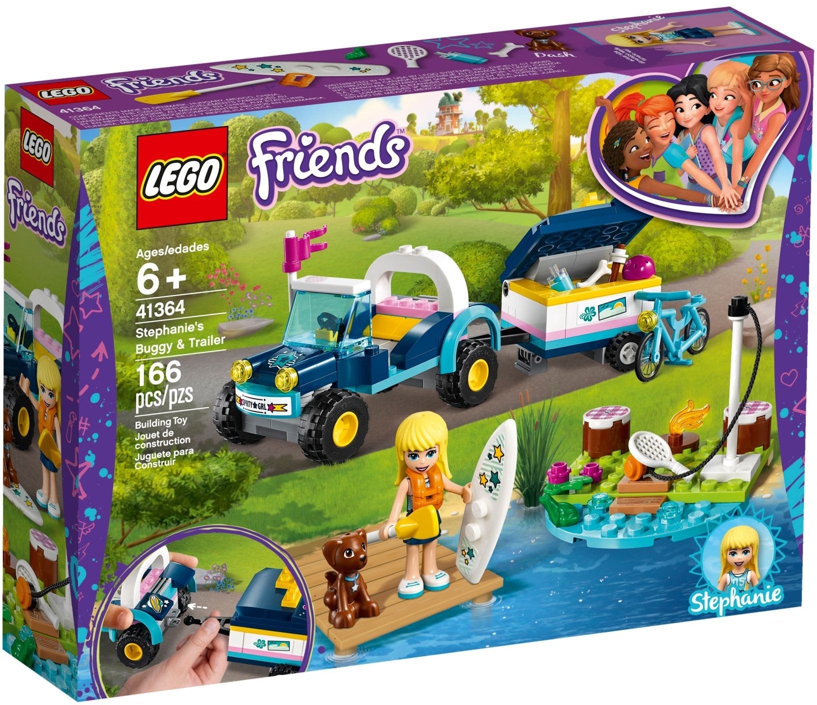 LEGO 41364 Friends Stephanie's Buggy & Trailer- Auzzi Store