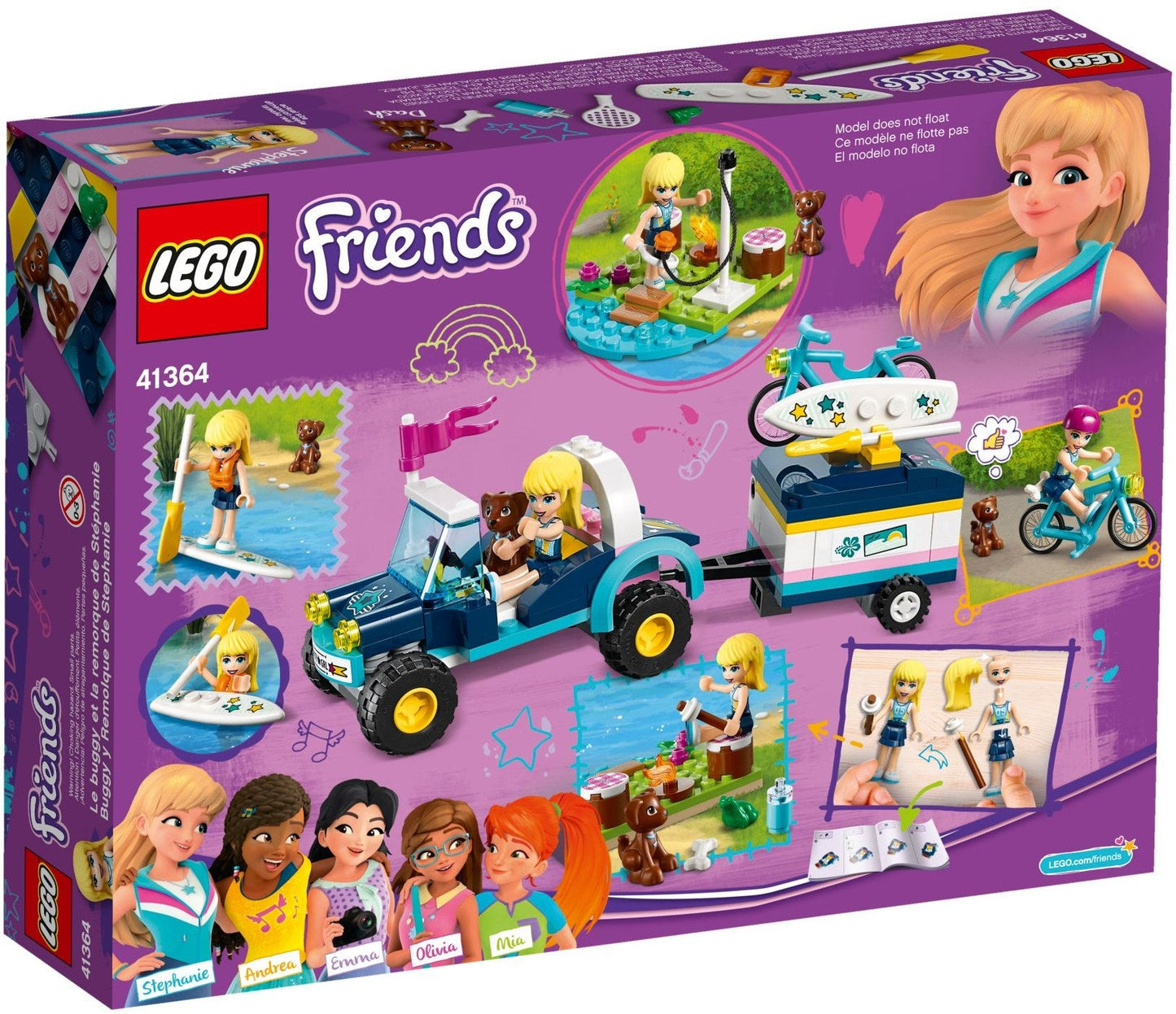 LEGO 41364 Friends Stephanie's Buggy & Trailer- Auzzi Store