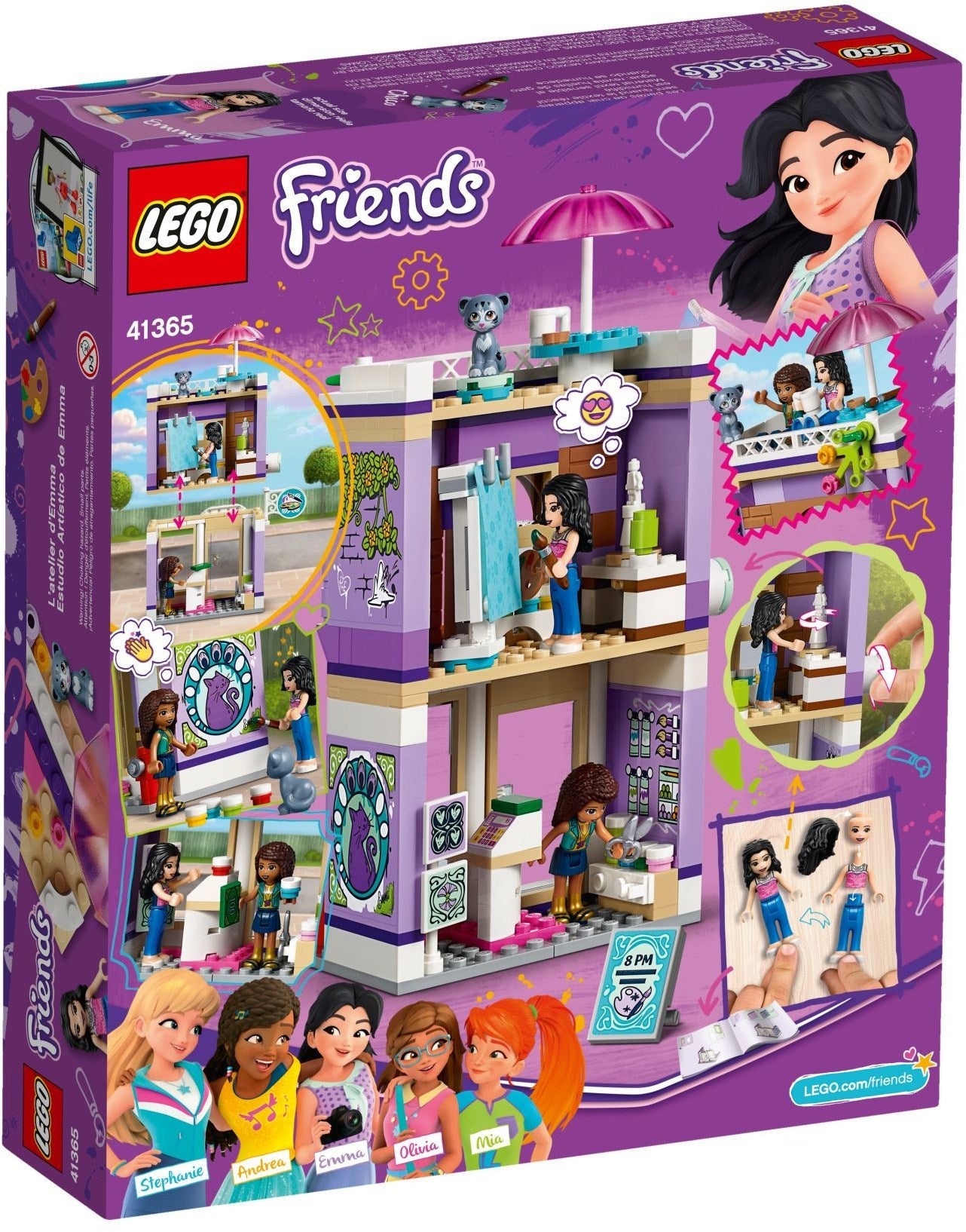 LEGO 41365 Emma's Art Studio - Creative Building Toy Set - SuperSaverAU - view 5