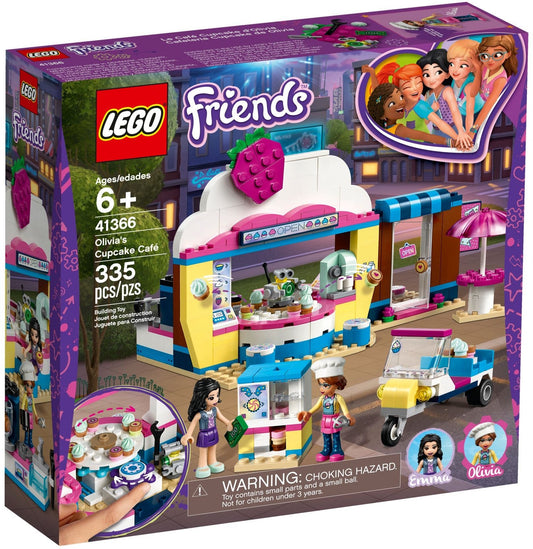 LEGO 41366 Olivia's Cupcake Cafe: Baking Fun with Emma & Robot Zobo