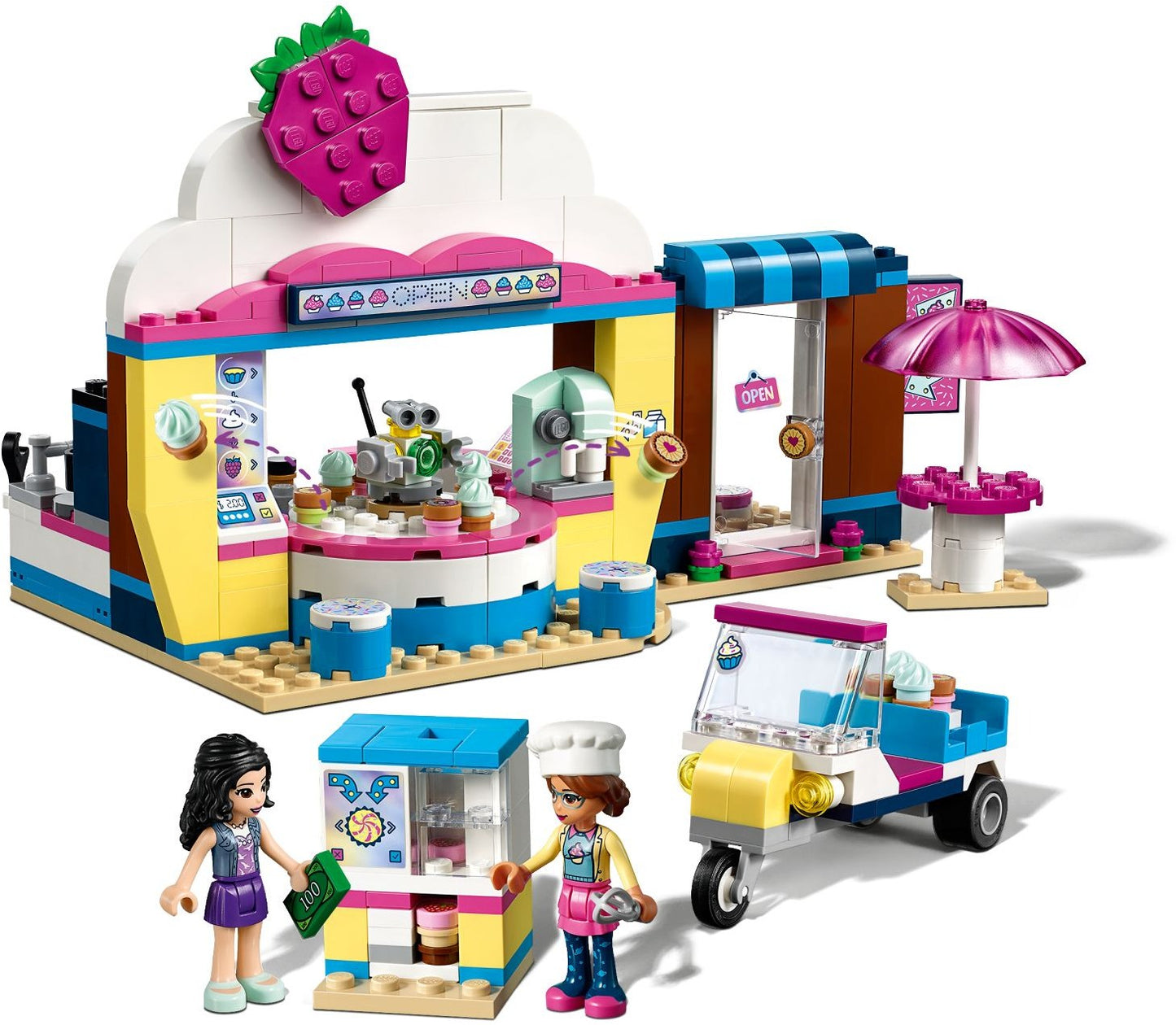 LEGO 41366 Olivia's Cupcake Cafe: Baking Fun with Emma & Robot Zobo