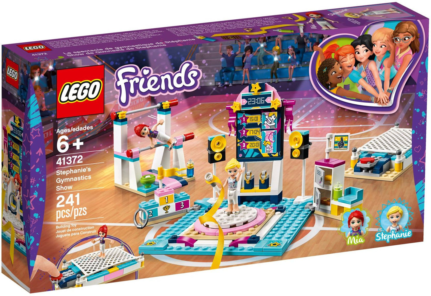 LEGO 41372 Stephanie's Gymnastics Show: Fun Sports Toy for Kids