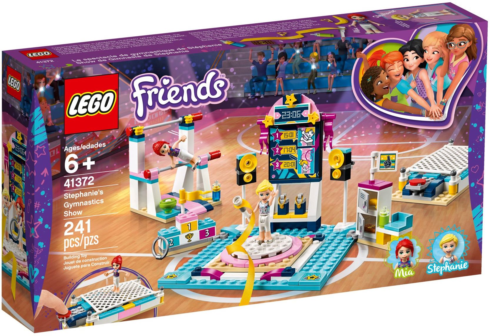 LEGO 41372 Stephanie's Gymnastics Show: Fun Sports Toy for Kids - SuperSaverAU - view 1