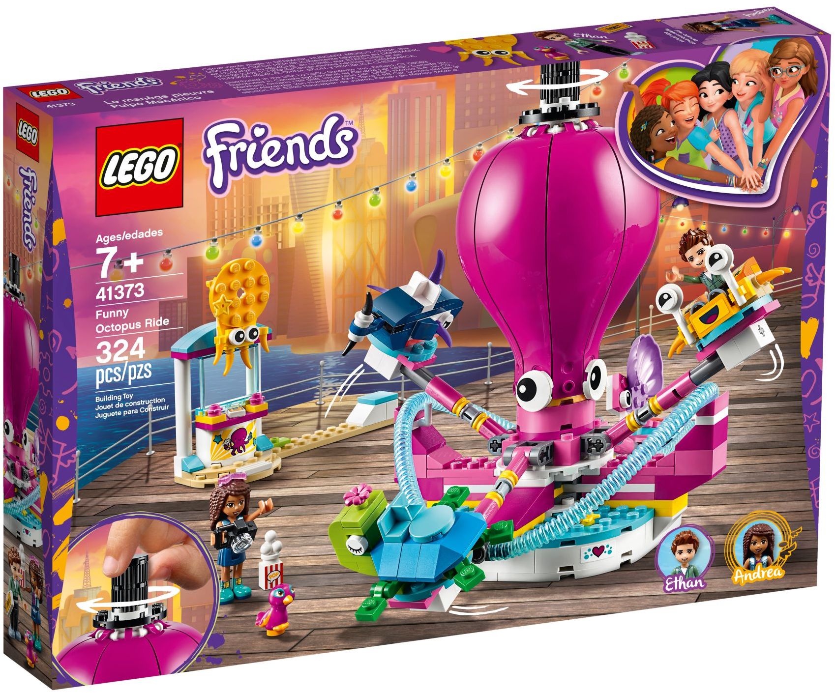 LEGO Friends 41373 Amusement Park Funny Octopus Ride- Auzzi Store
