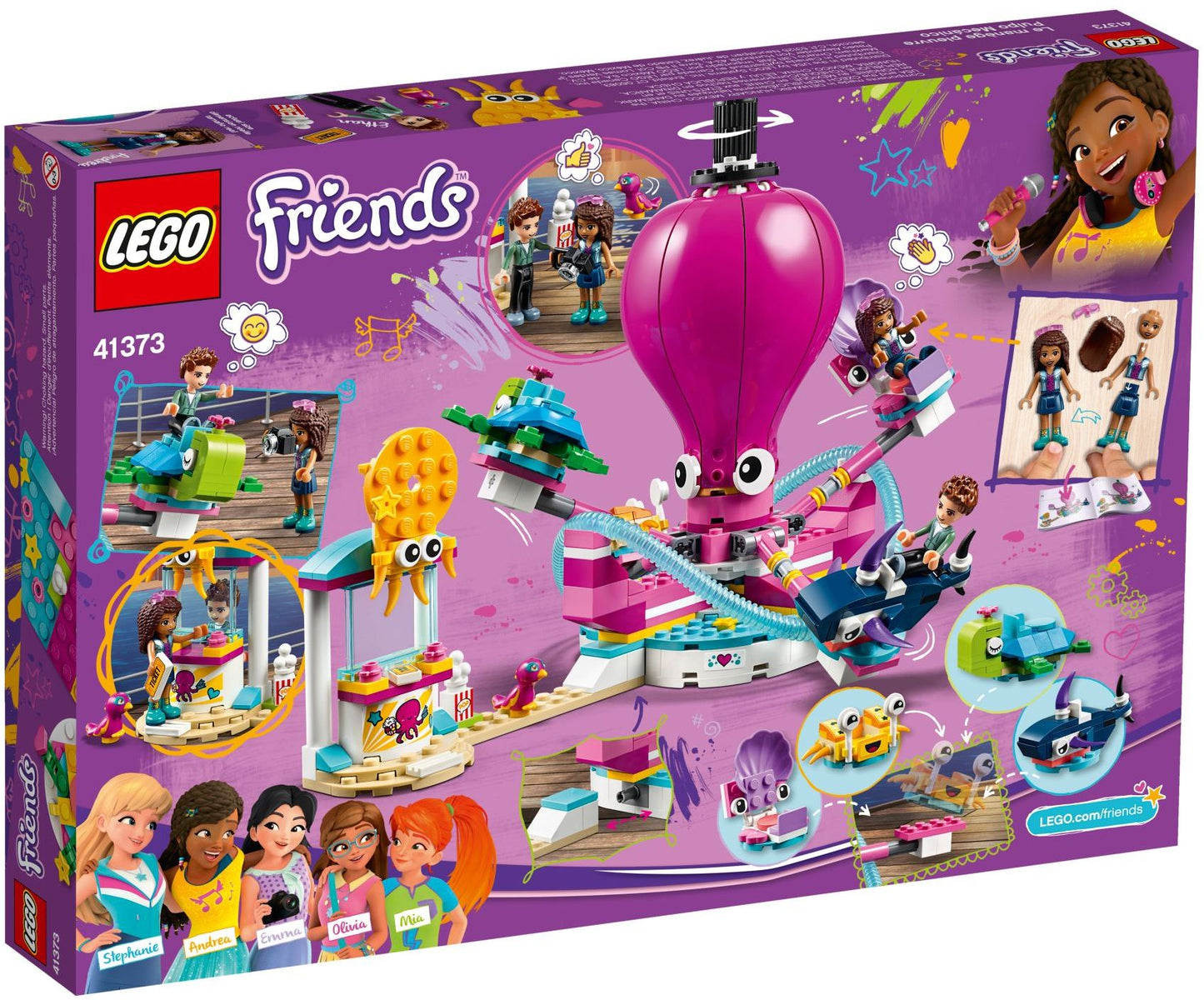 LEGO Friends 41373 Amusement Park Funny Octopus Ride- Auzzi Store