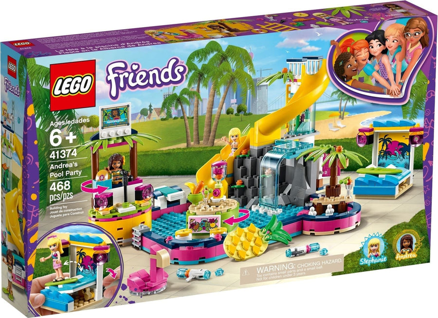 LEGO 41374 Andrea's Pool Party Fun Building Set - SuperSaverAU - view 1
