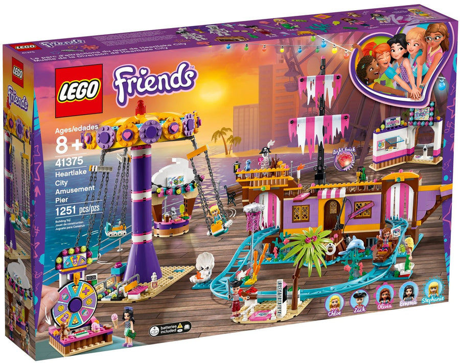 LEGO 41375 Heartlake City Amusement Pier: Thrilling Pirate Ship & Carousel - SuperSaverAU - view 1