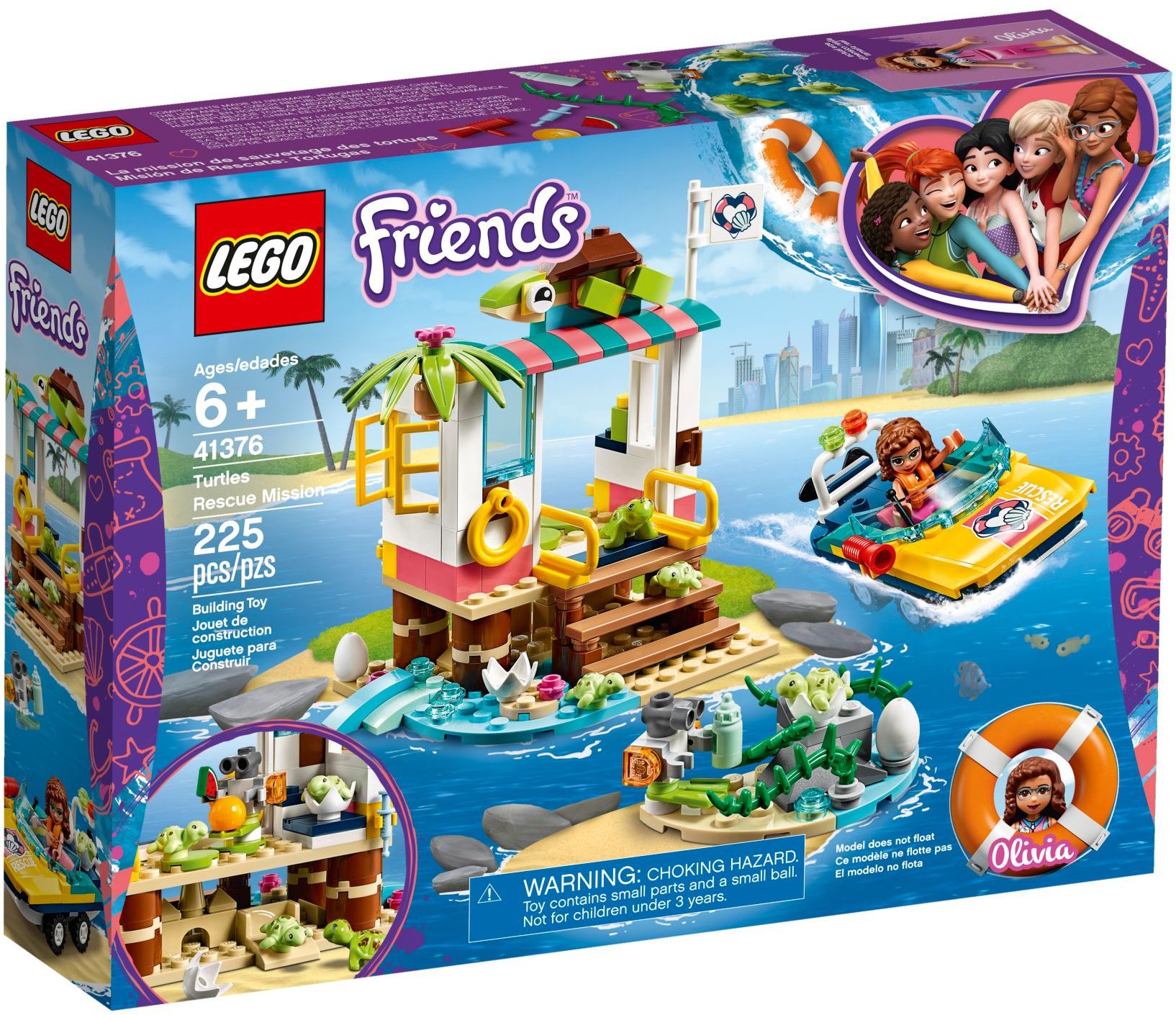 LEGO 41376 Olivia's Turtle Rescue Mission - SuperSaverAU - view 1