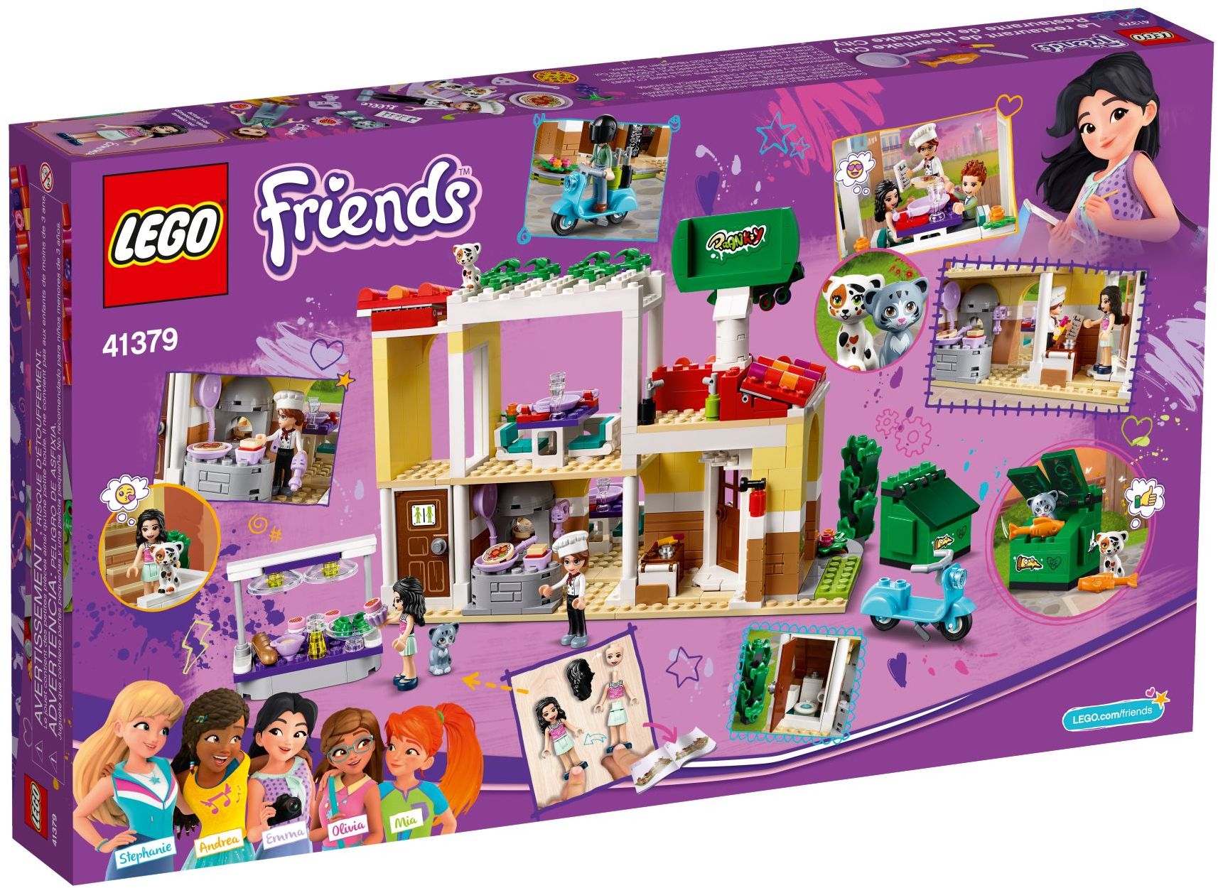 LEGO 41379 Heartlake City Restaurant Pizza Playset - SuperSaverAU - view 4