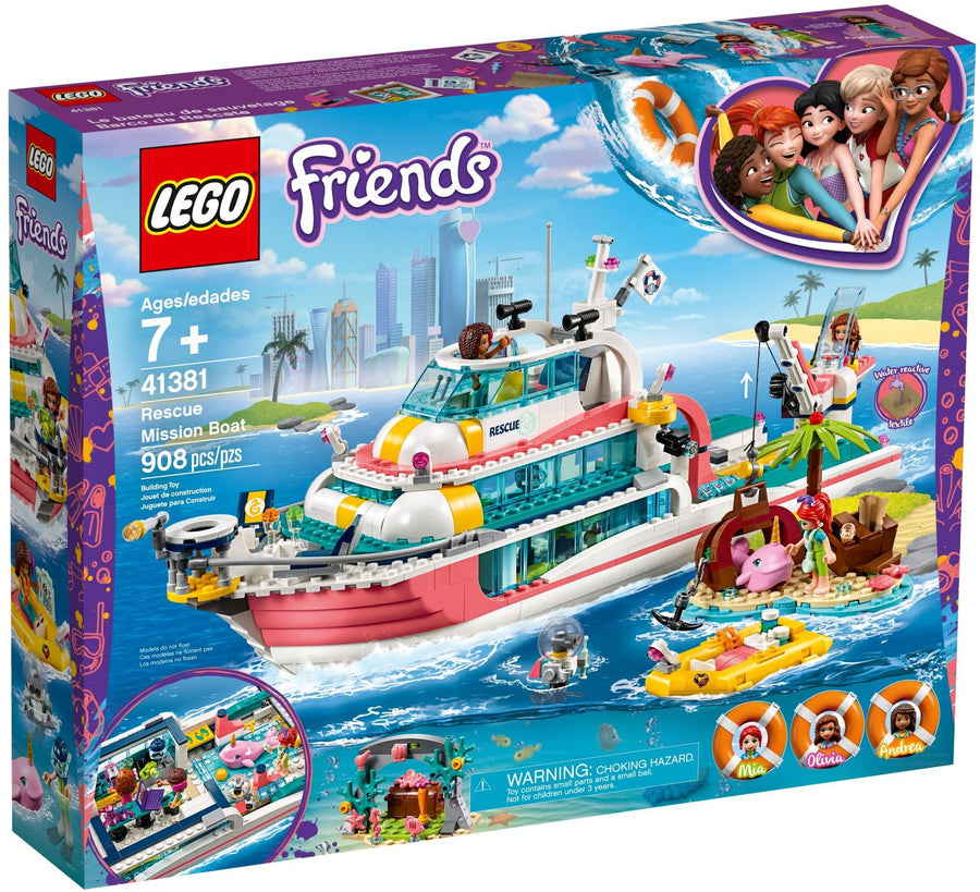 LEGO 41381 Rescue Mission Boat: Animal Clinic Ocean Adventure - SuperSaverAU - view 1