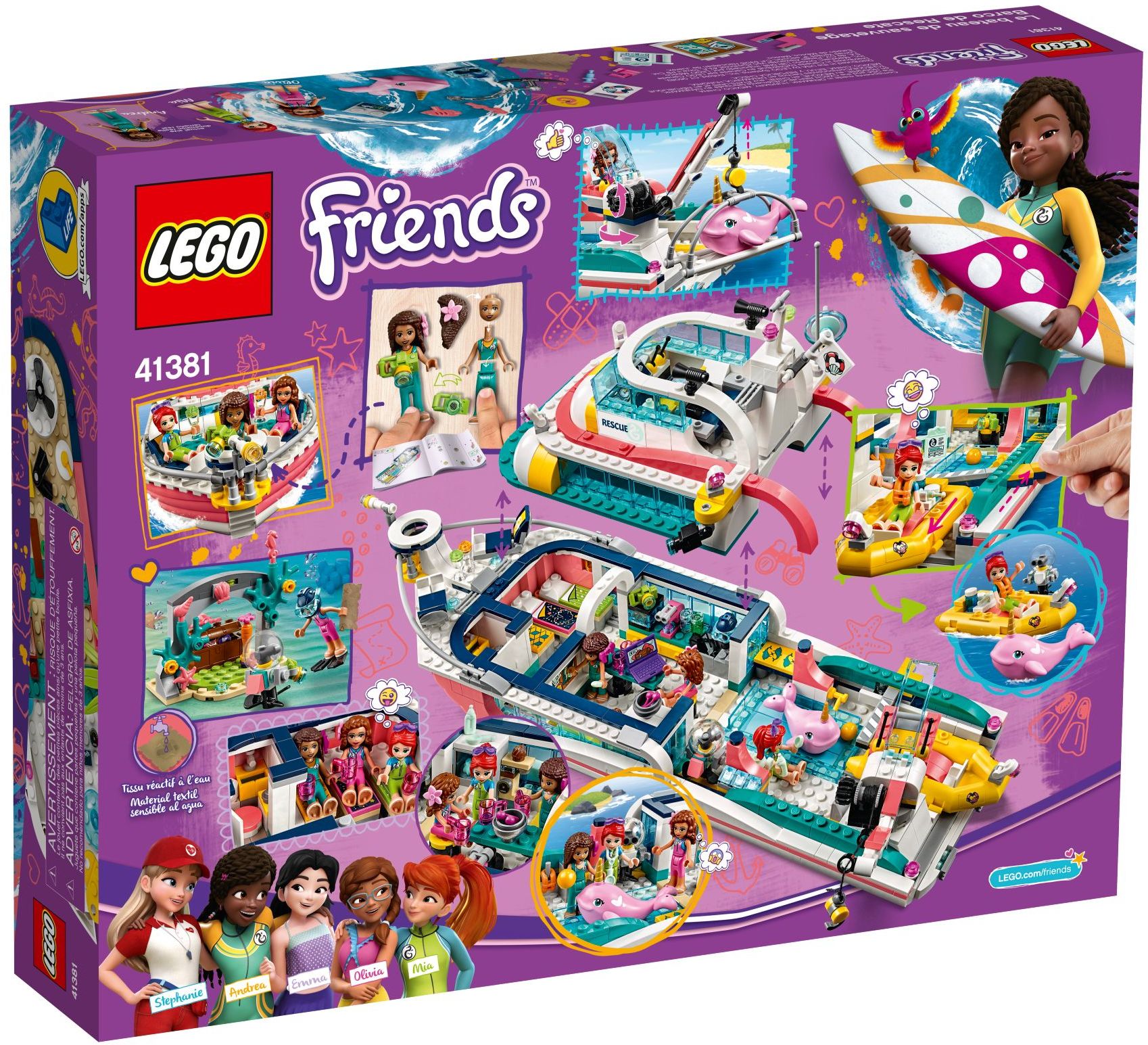 LEGO 41381 Rescue Mission Boat: Animal Clinic Ocean Adventure - SuperSaverAU - view 4