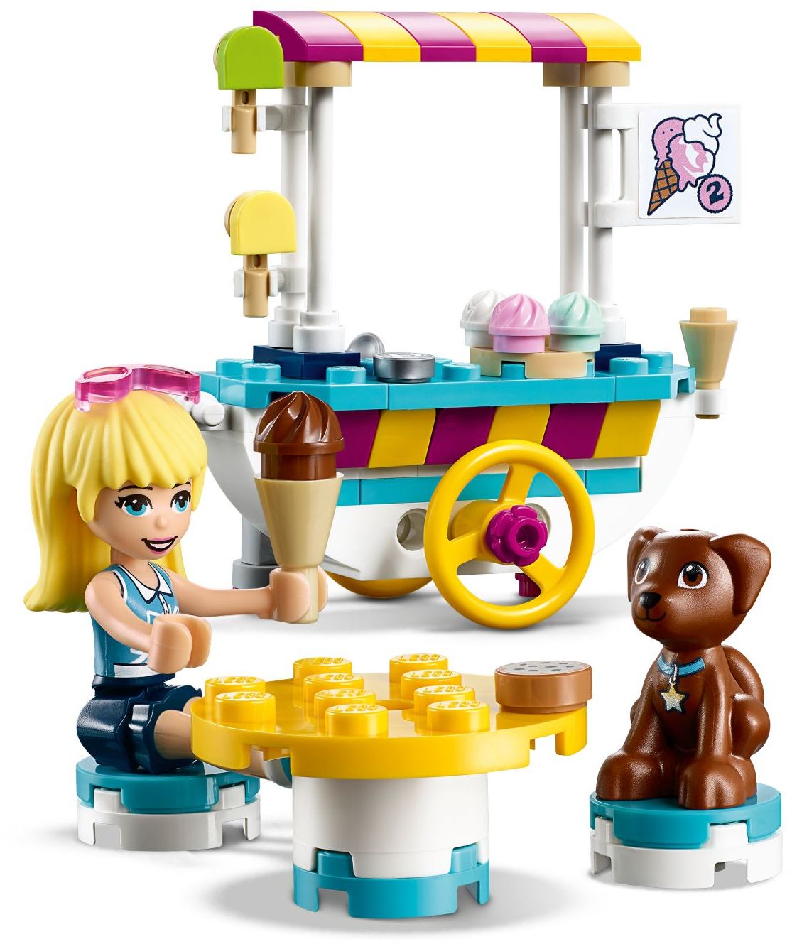 LEGO 41389 Ice Cream Cart Toy with Scooter & Stephanie Mini-doll